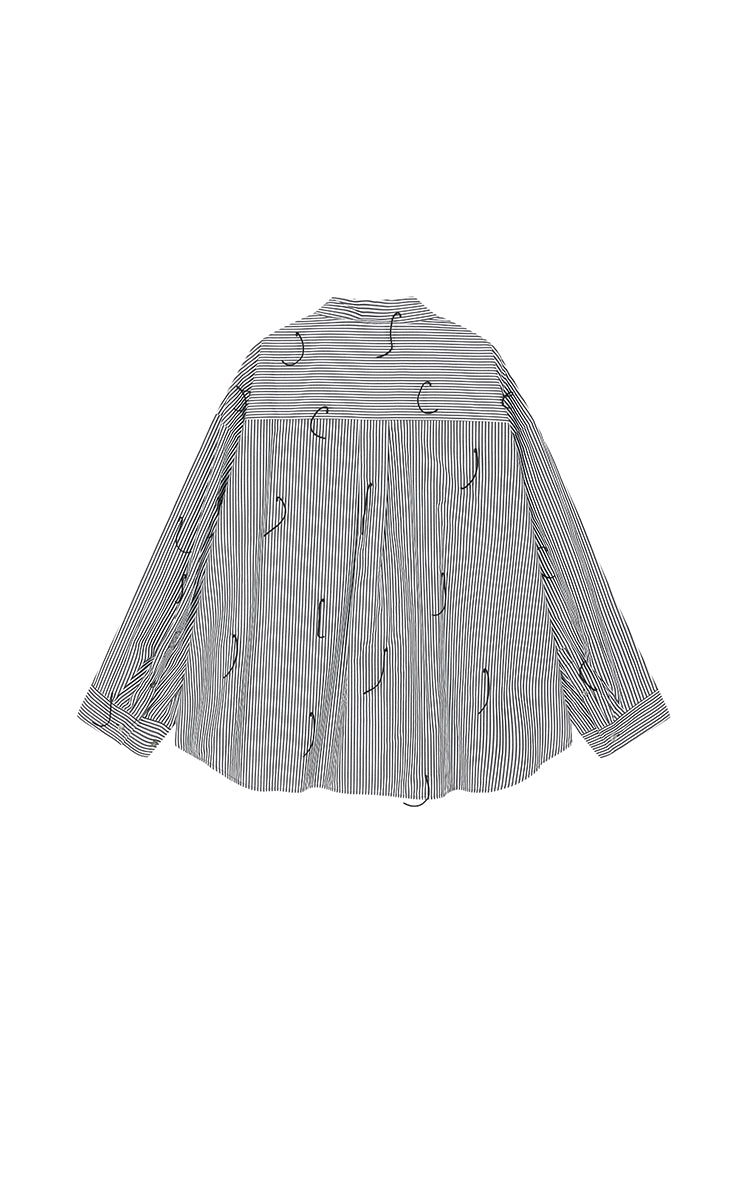 Shirt / JNBY Oversized Fringe Cotton Shirt