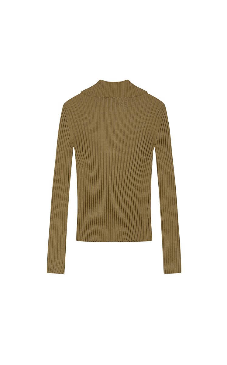 Sweater / JNBY Fitted Wool Blend Cropped Cardigan