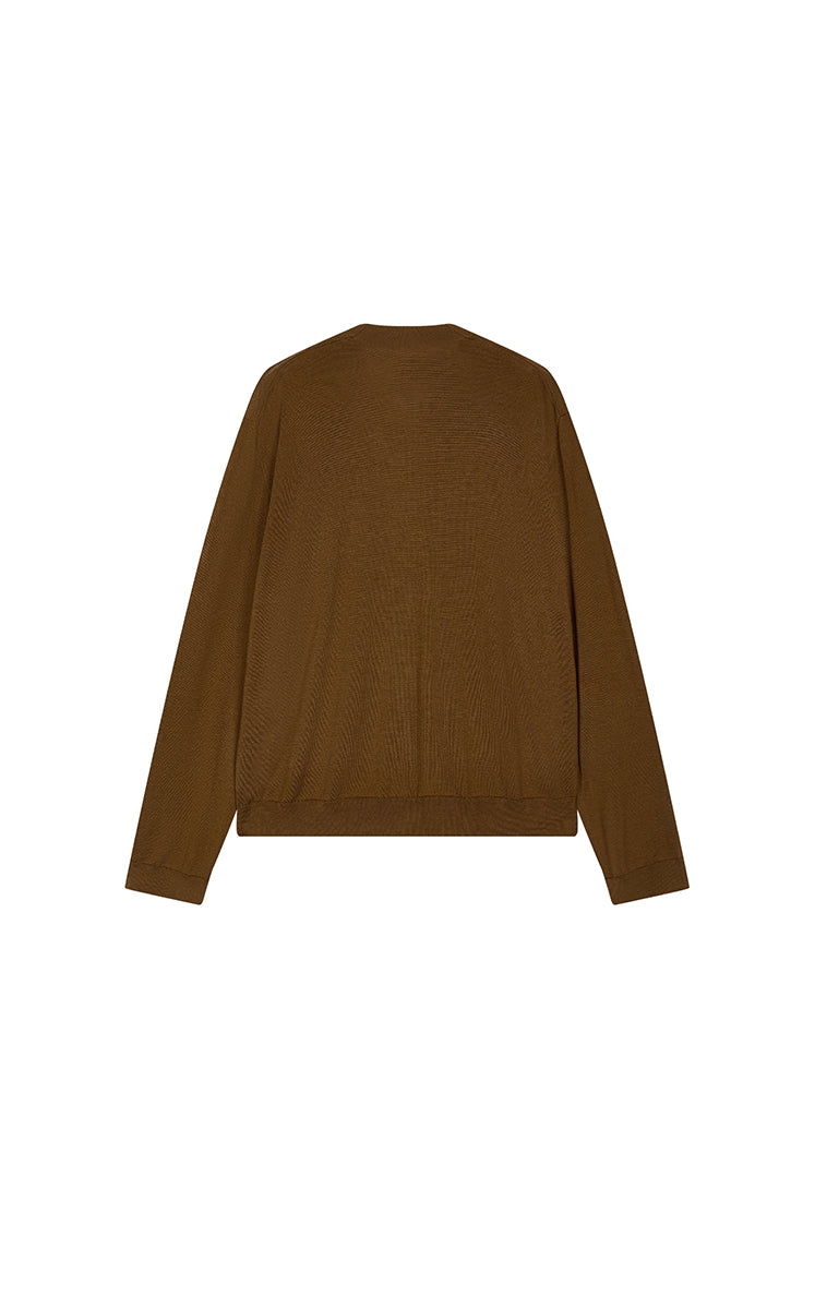 Sweater / JNBY Loose V-neck Silk-Cotton Cardigan