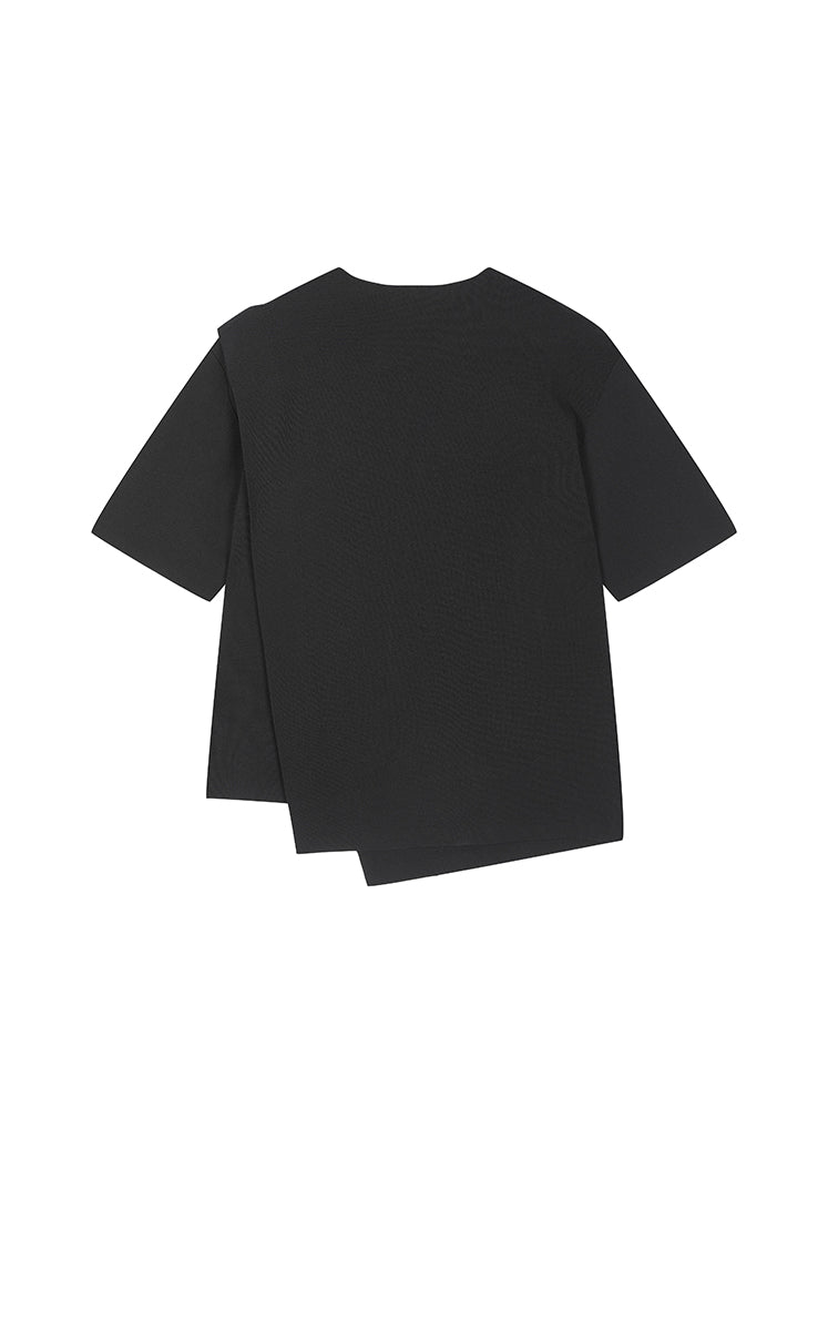 Sweater / JNBY Loose Asymmetric Short Sleeves Pullover