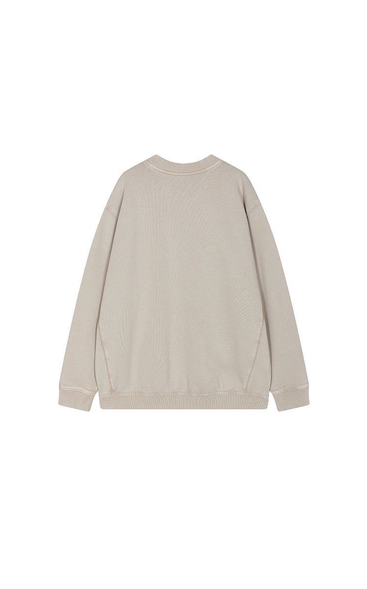 Sweatshirt / JNBY Botanical Print Cotton Pullover