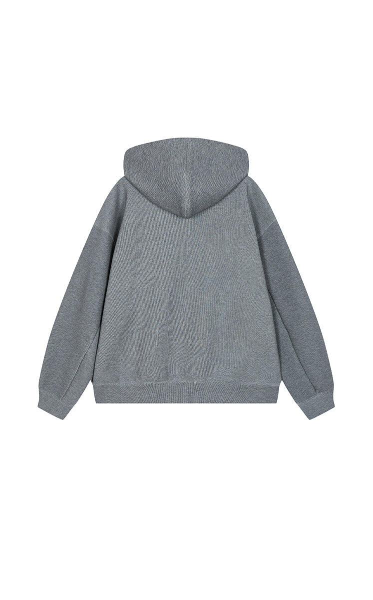 Sweatshirt / JNBY Oversized Cotton-Blend Zip-Up Hoodie