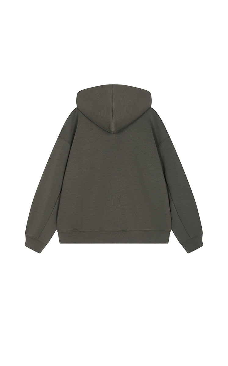 Sweatshirt / JNBY Oversized Cotton-Blend Zip-Up Hoodie
