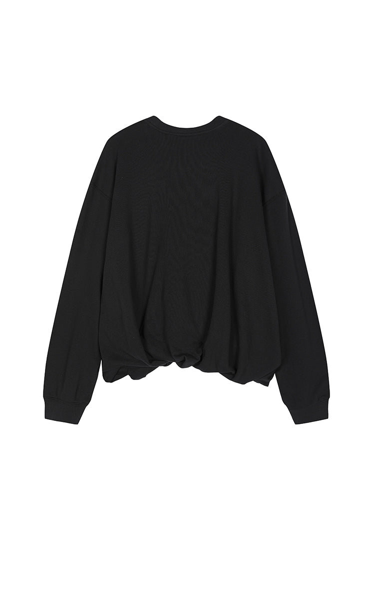 Sweatshirt / JNBY Loose Cotton Blend Sweatshirt