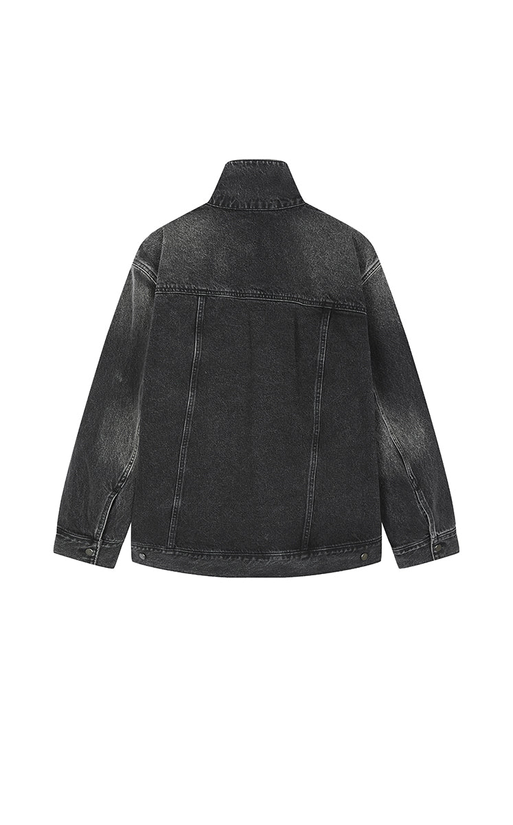 Jacket / JNBY Oversized Asymmetric Cut Denim Jacket