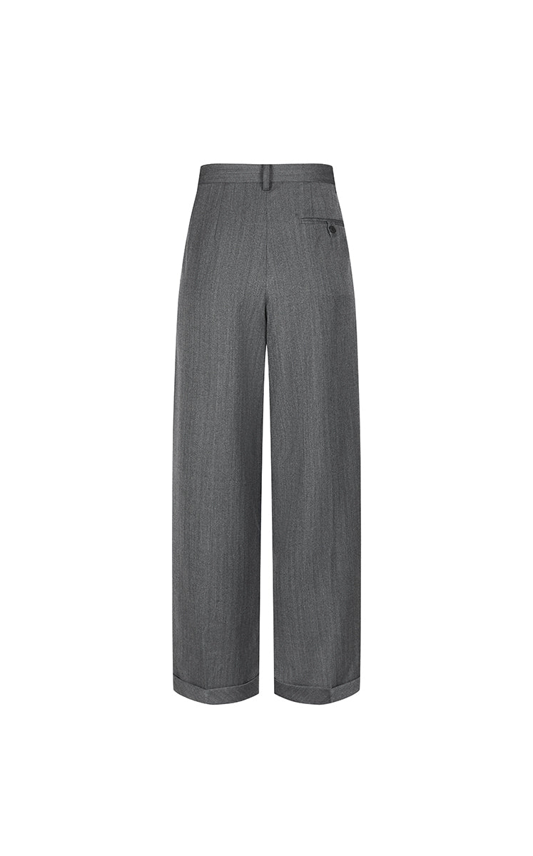 Pants / JNBY Straight-Leg Wool-Blend Trousers