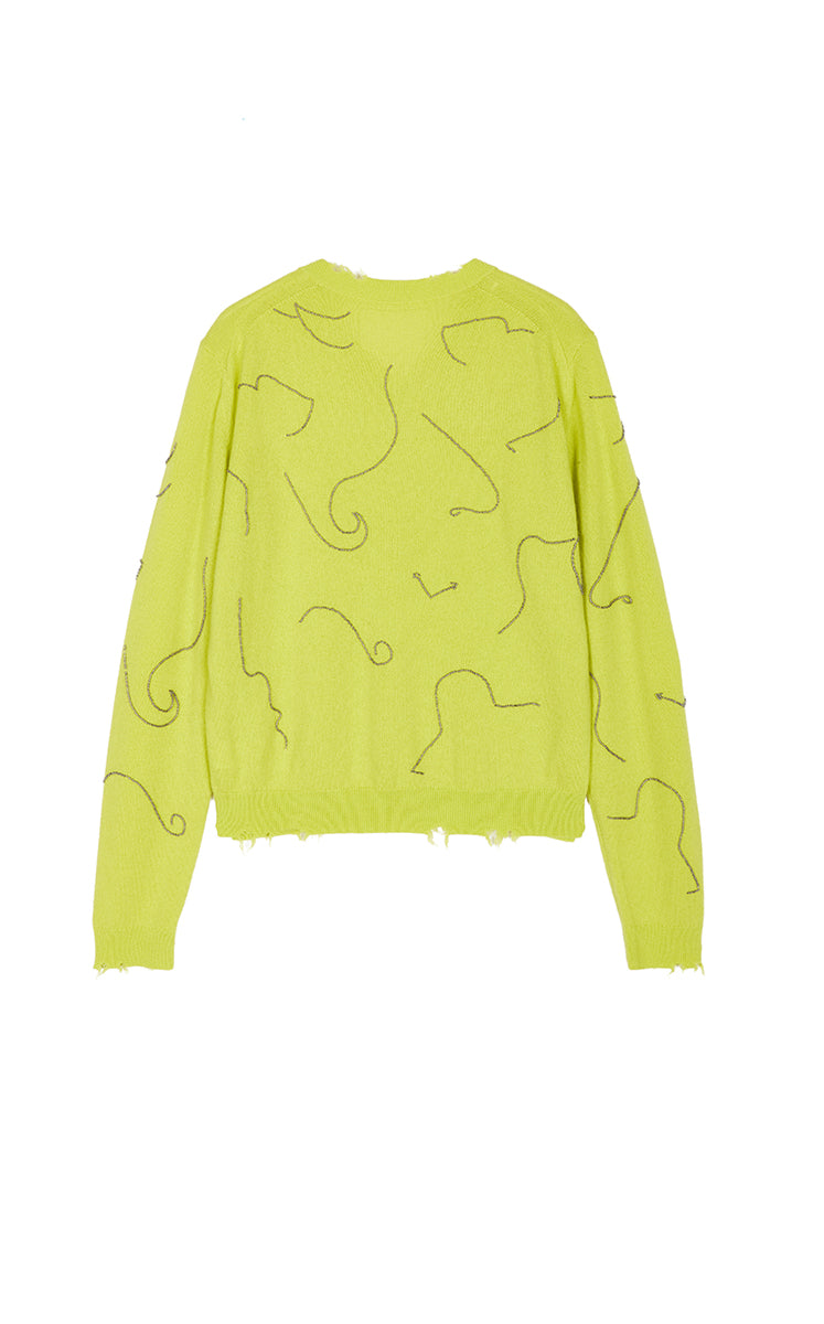 Sweater / JNBY V-Neck Cashmere Wool Sweater