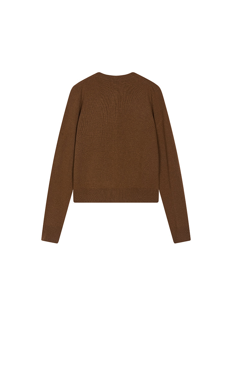 Sweater / JNBY Cropped Wool-Cashmere Cardigan