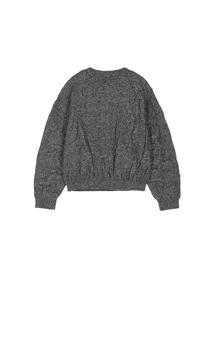 Sweater / JNBY Crinkled Wool-Silk Cardigan