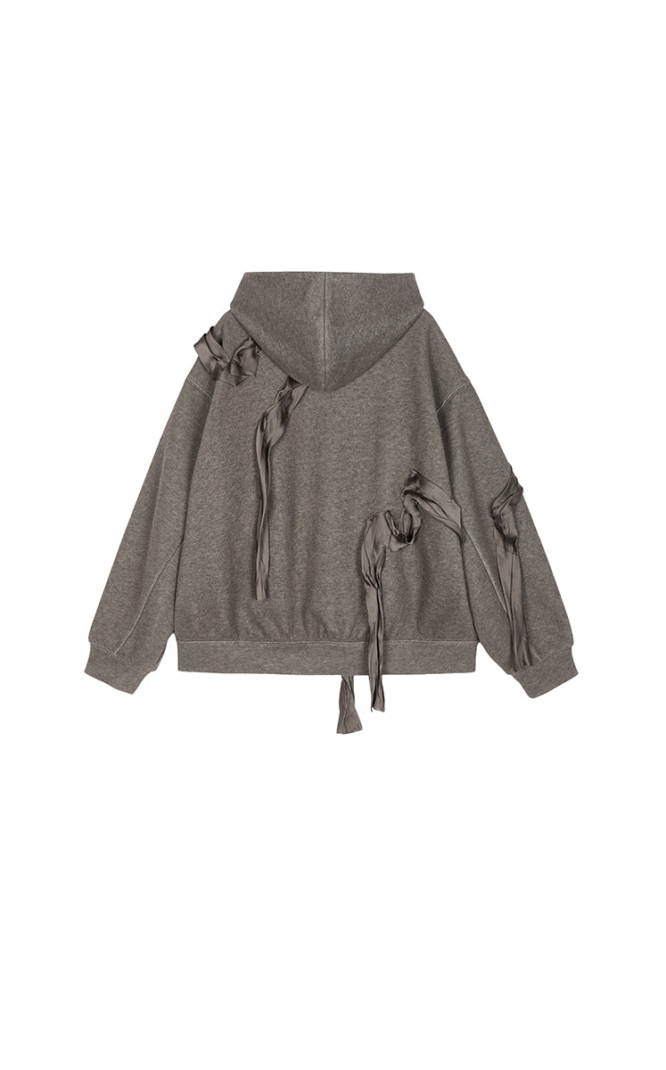 Sweatshirt / JNBY Oversized Satin Bow Detail Sweatshirt