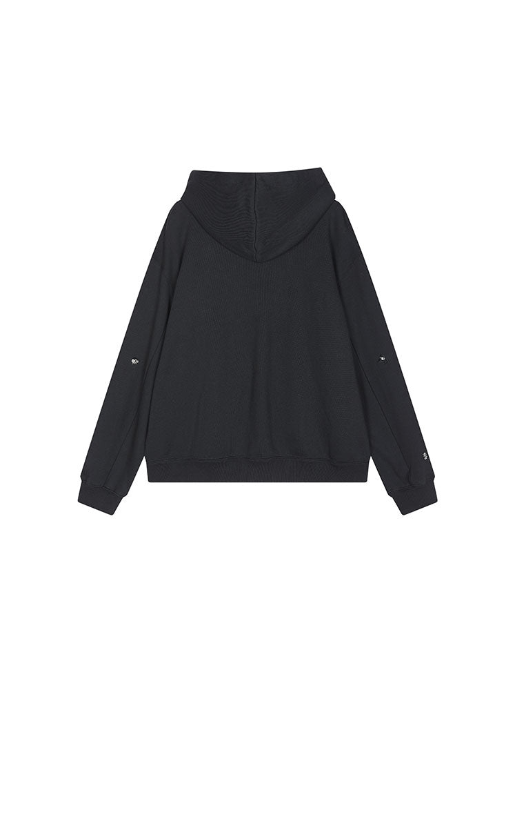 Sweatershirt / JNBY Oversized Cotton Zip-Up Hoodie