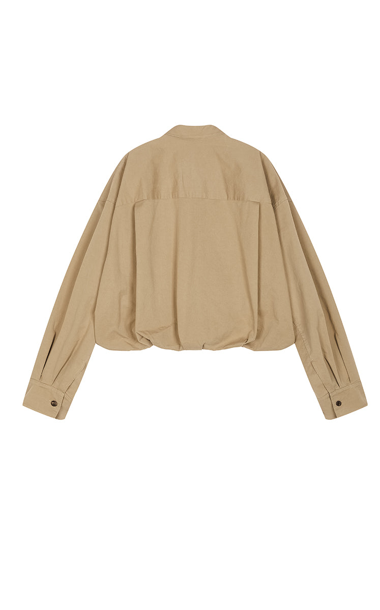 Jacket / JNBY Oversized Cotton Cropped Jacket