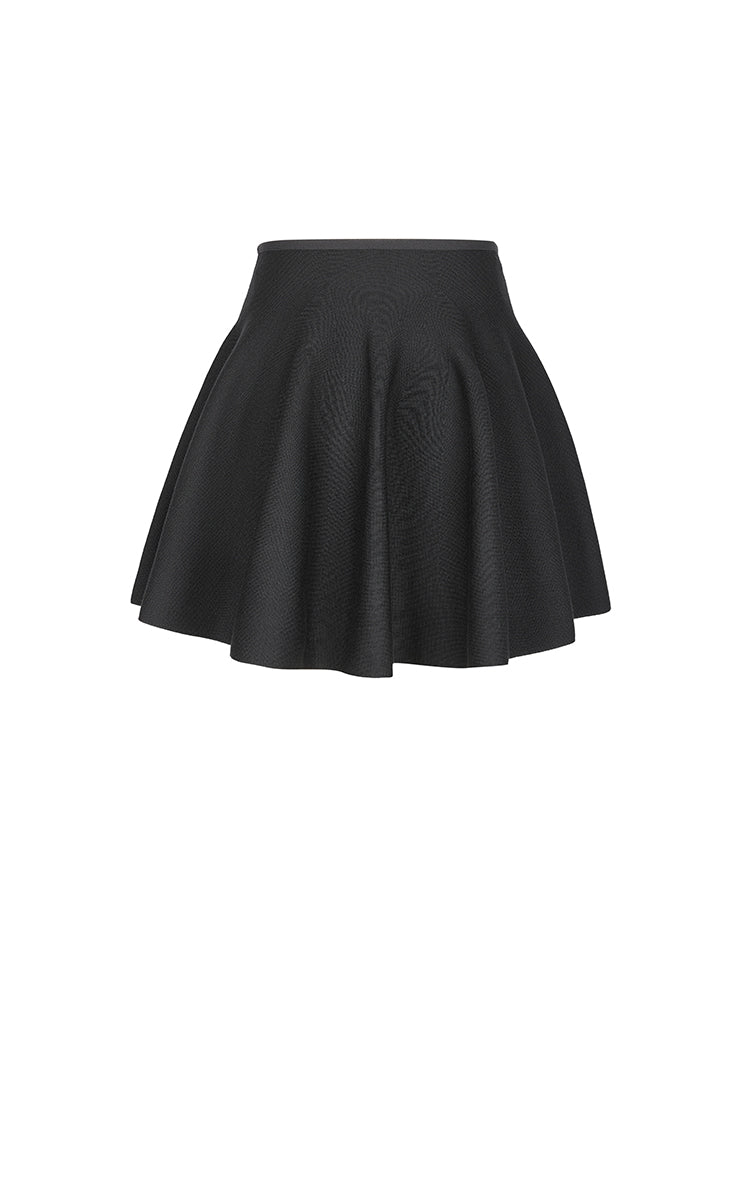 Skirt / JNBY Wool Blend A-Line Mini Skirt