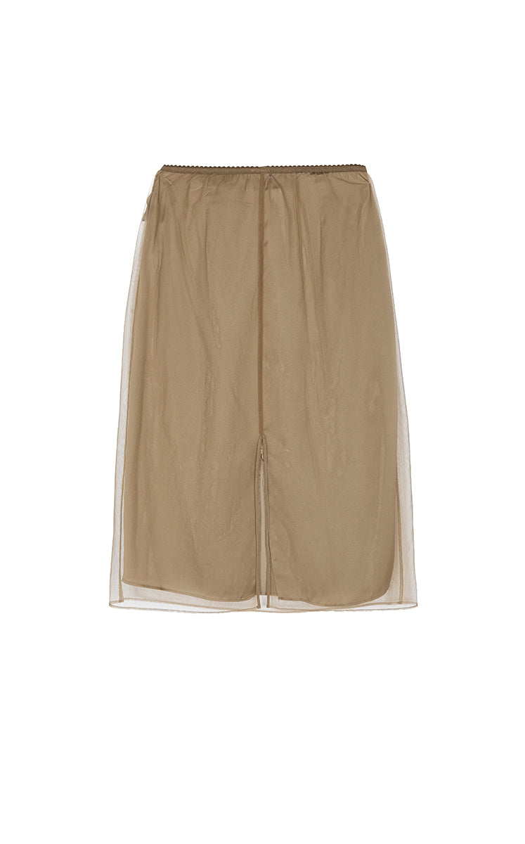 Skirt / JNBY Beaded Tulle Midi Skirt