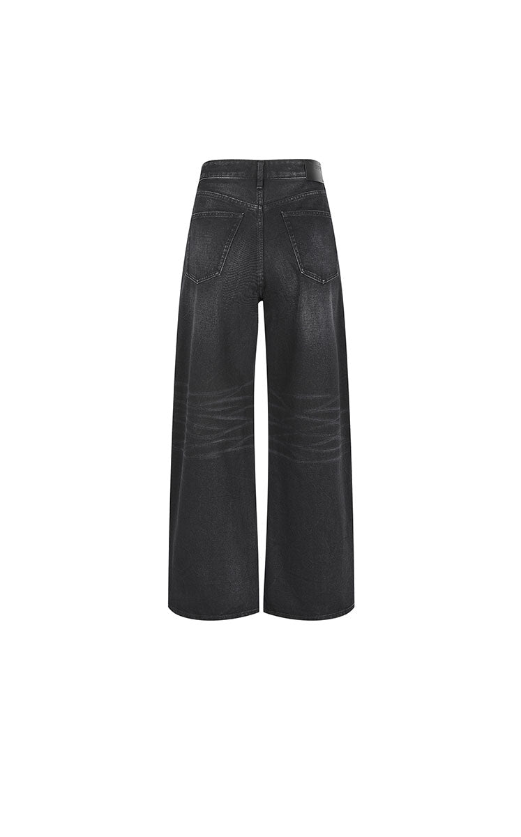 Pants / JNBY Beaded Straight-Leg Denim