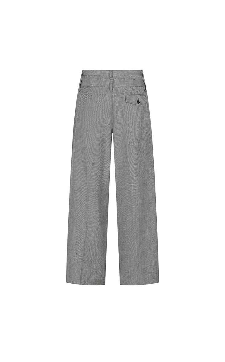 Pants / JNBY Straight-Leg Double-Waist Wool Trousers