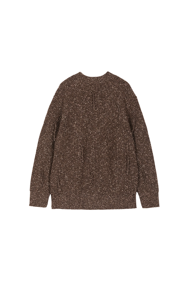 Sweater / (ESG)JNBY O-shape Fringe Wool-blend Long Cardigan