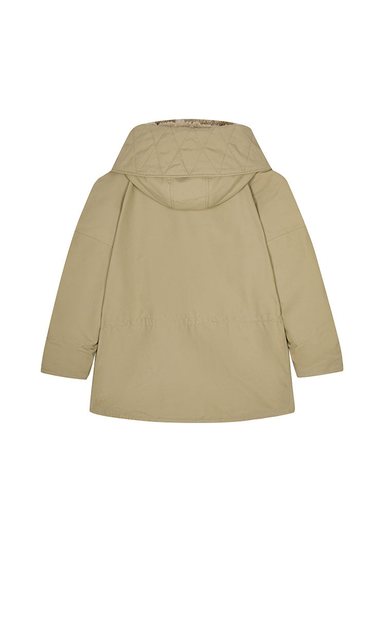 Down Coat / JNBY Oversized Raglan Mid-Length Down Coat