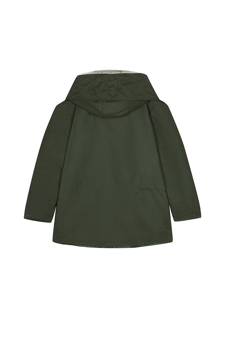Down Coat / JNBY Oversized Raglan Mid-Length Down Coat