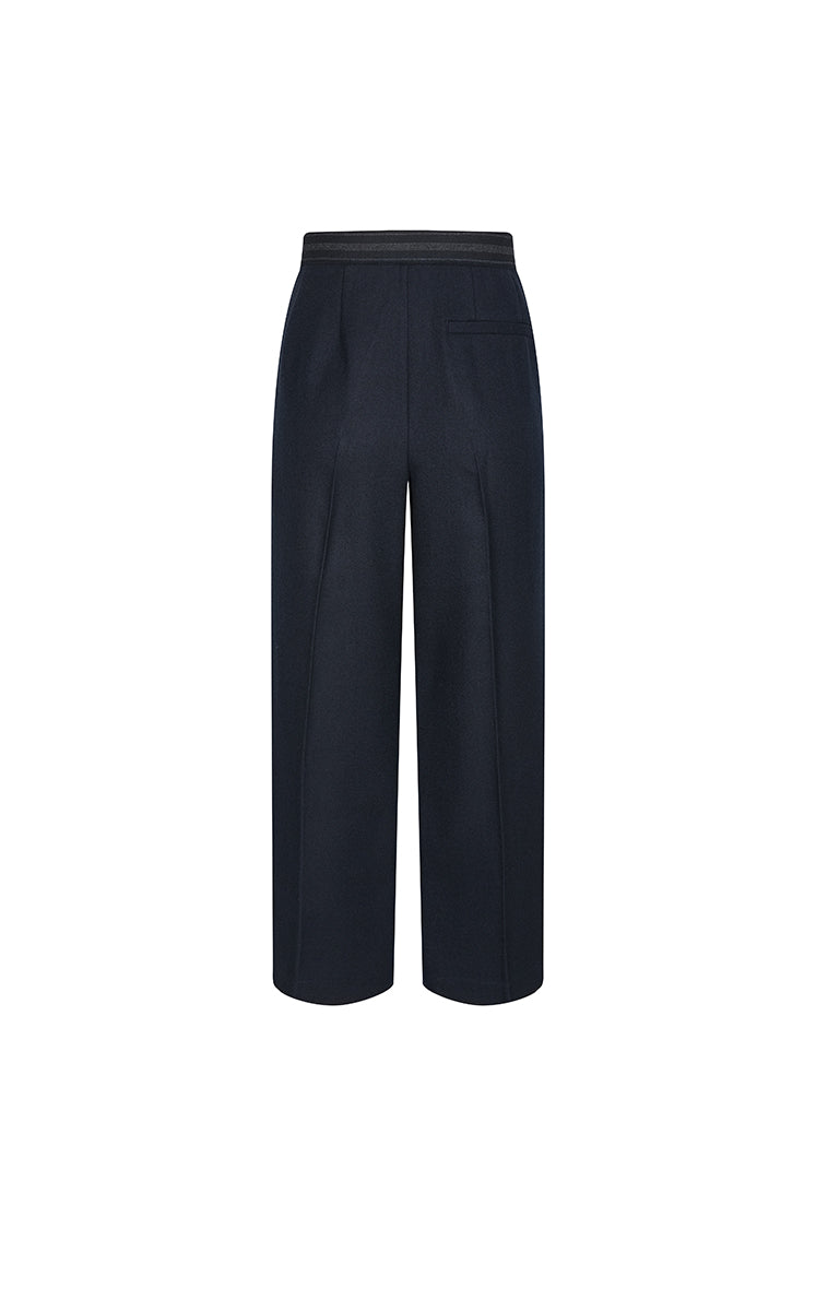 Pants / JNBY Loose Straight-Leg Wool Blend Pants