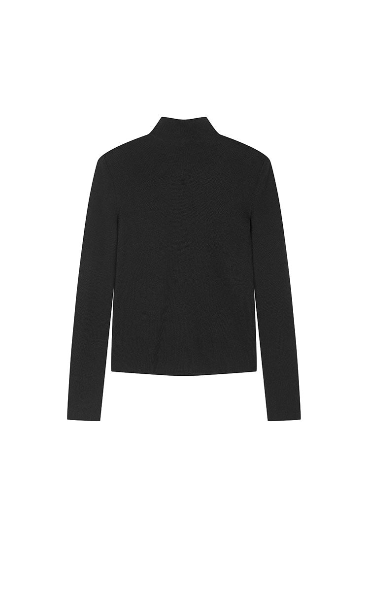 Sweater / JNBY Slim-Fit T-Neck Wool Blend Pullover