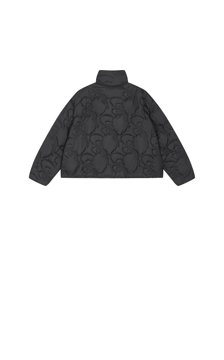 Down Coat / JNBY Quilted Stand Collar Short Down Coat