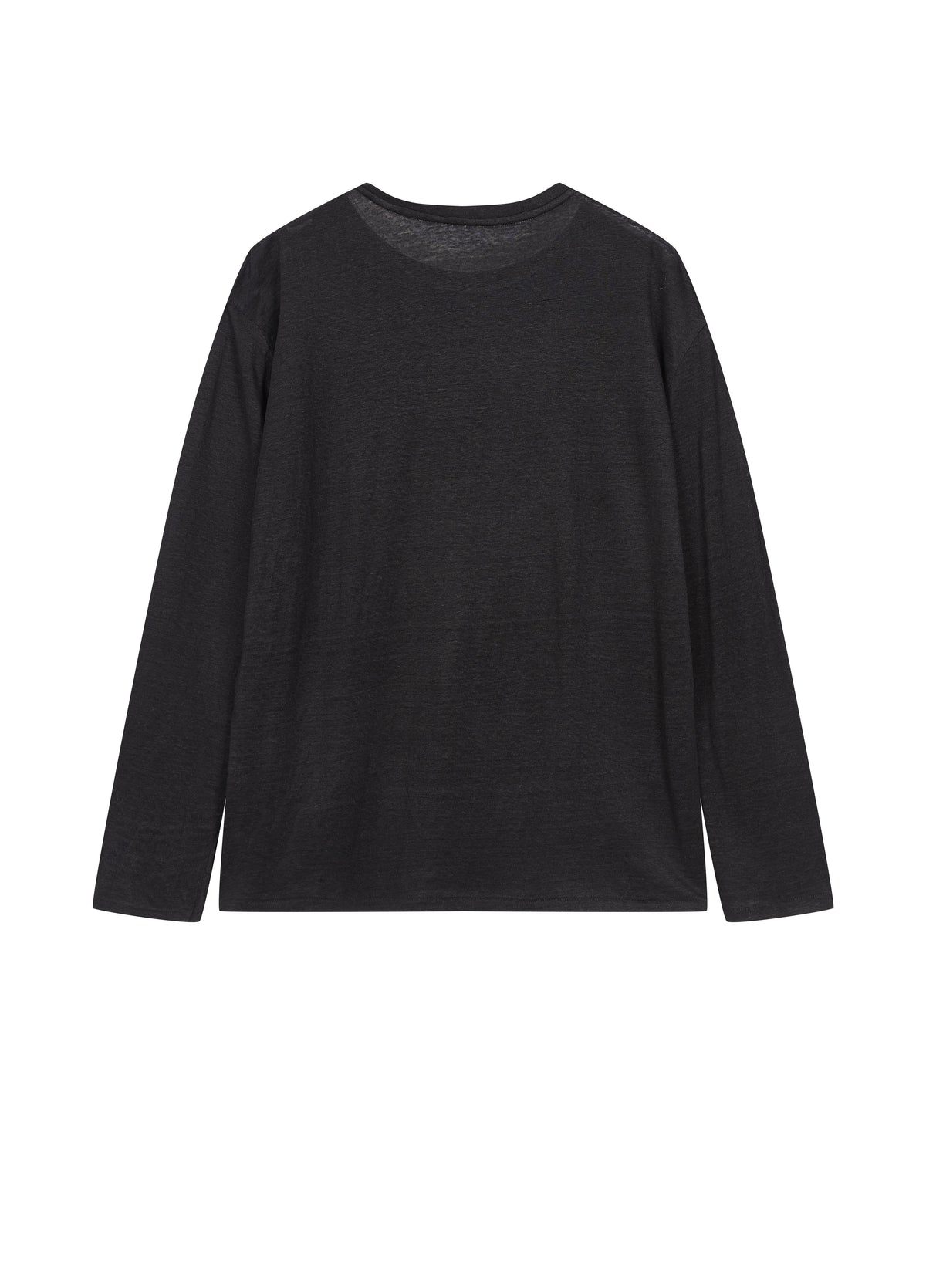 T-Shirt / JNBY Linen Silk Blend Relaxed Long Sleeve Tee