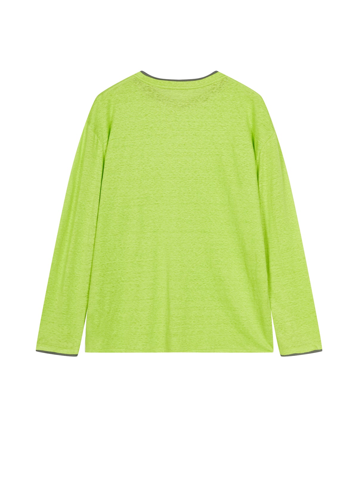 T-Shirt / JNBY Linen Silk Blend Relaxed Long Sleeve Tee