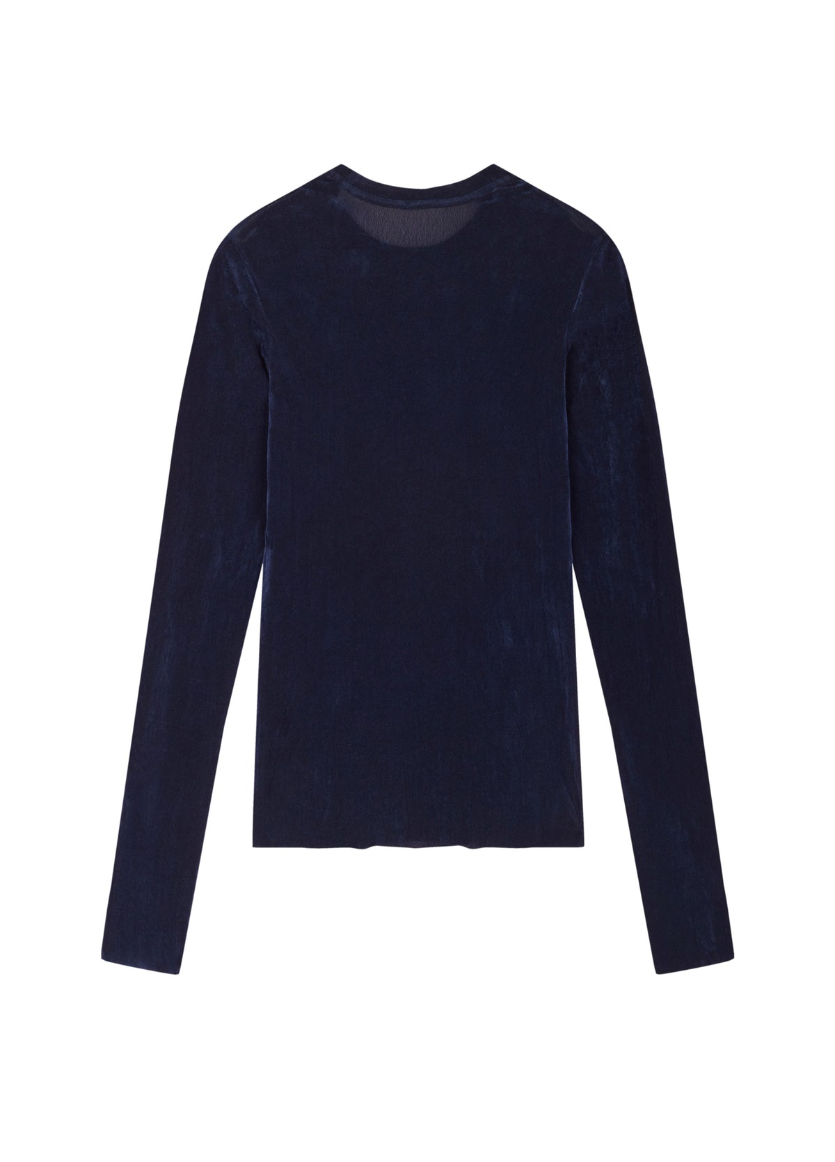 T-Shirt / JNBY Nylon Flocked Mesh Long Sleeve Top