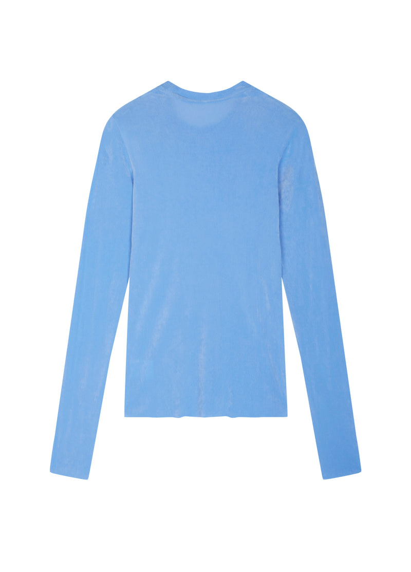 T-Shirt / JNBY Nylon Flocked Mesh Long Sleeve Top