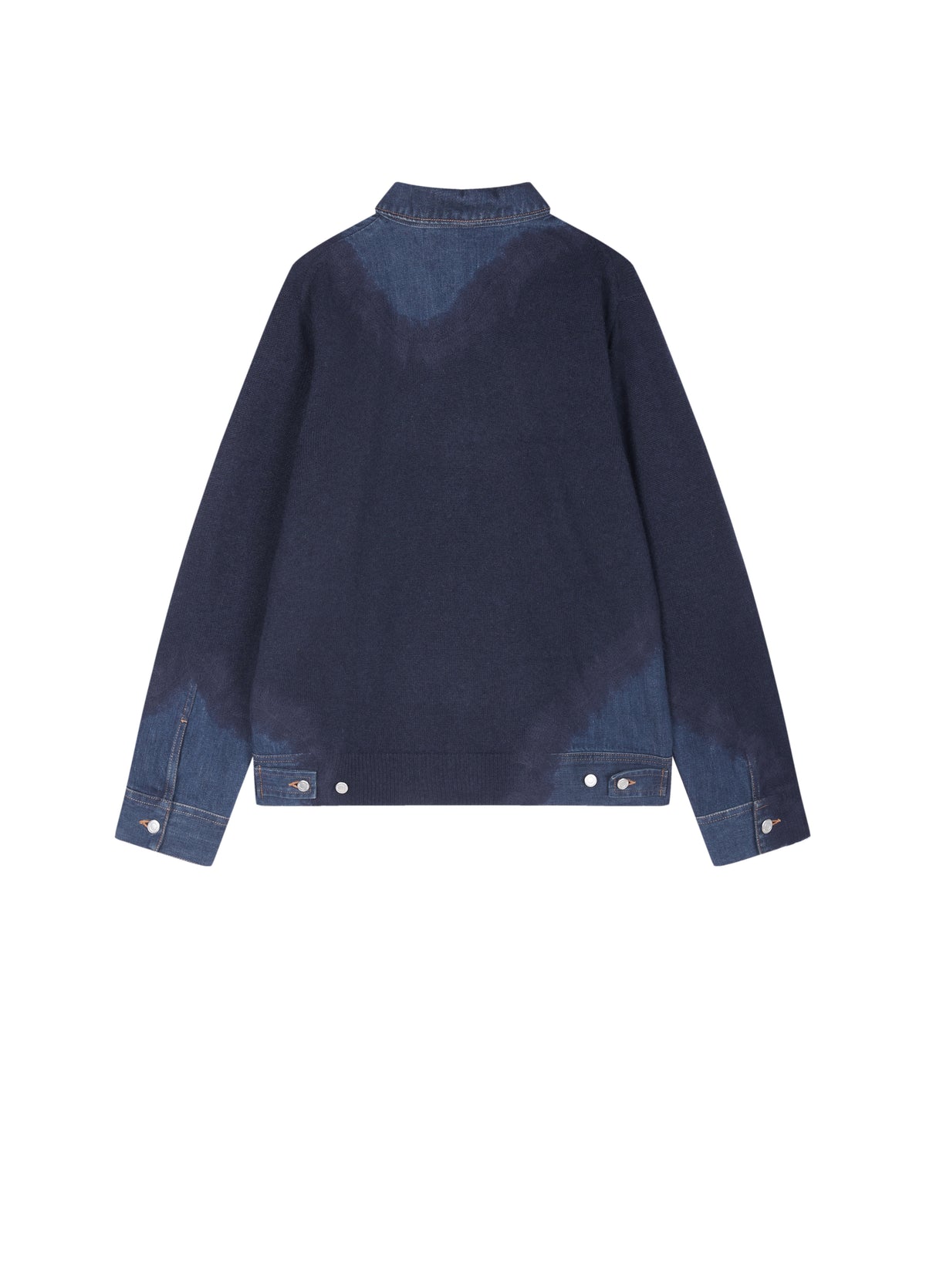 Cardigan / JNBY Wool Yak Blend Denim Patchwork