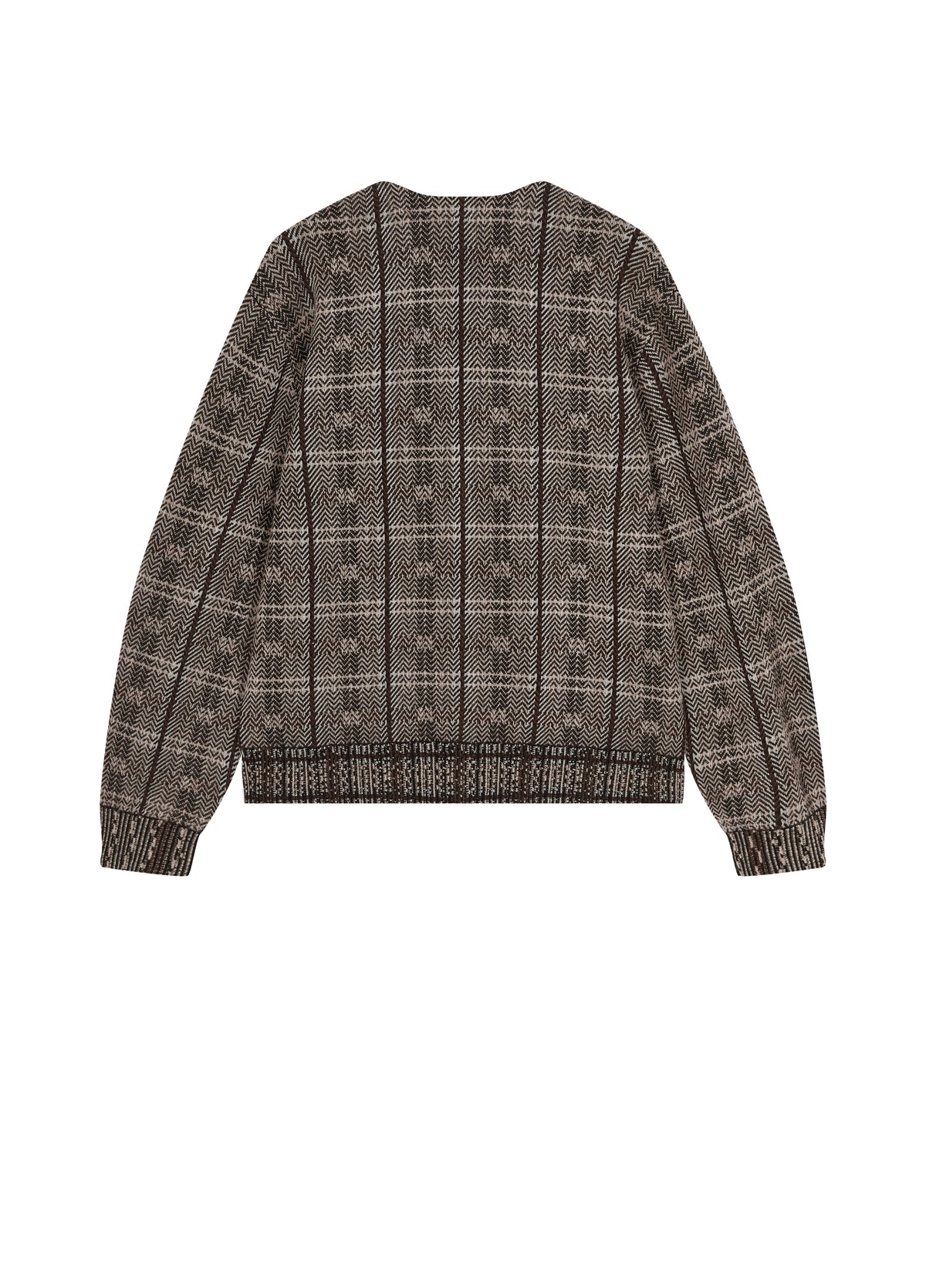 Cardigan / JNBY 100% Merino Wool Oversized Plaid Knit