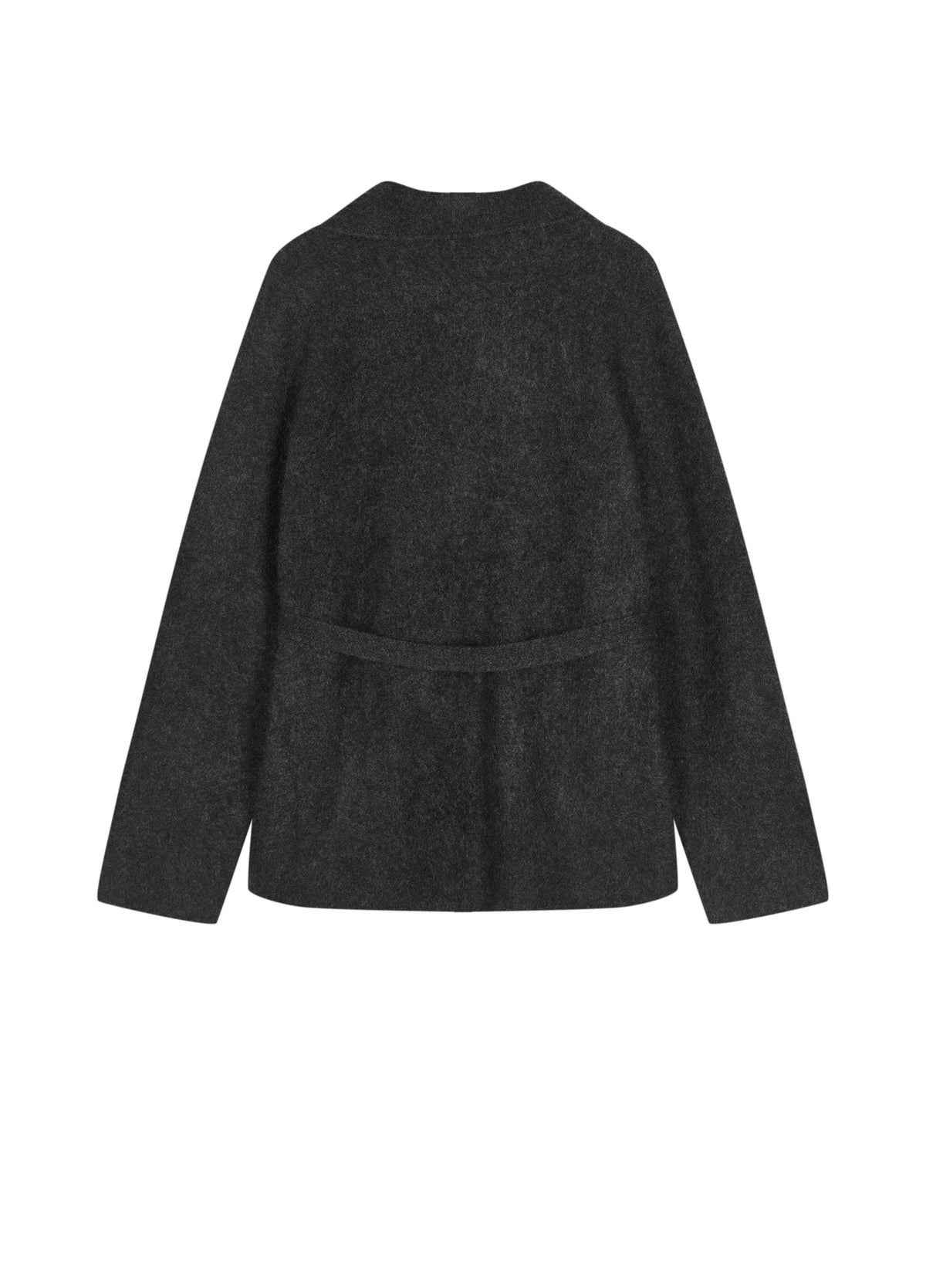 Cardigan / JNBY Wool Cashmere Blend Jacquard Open Front Sweater