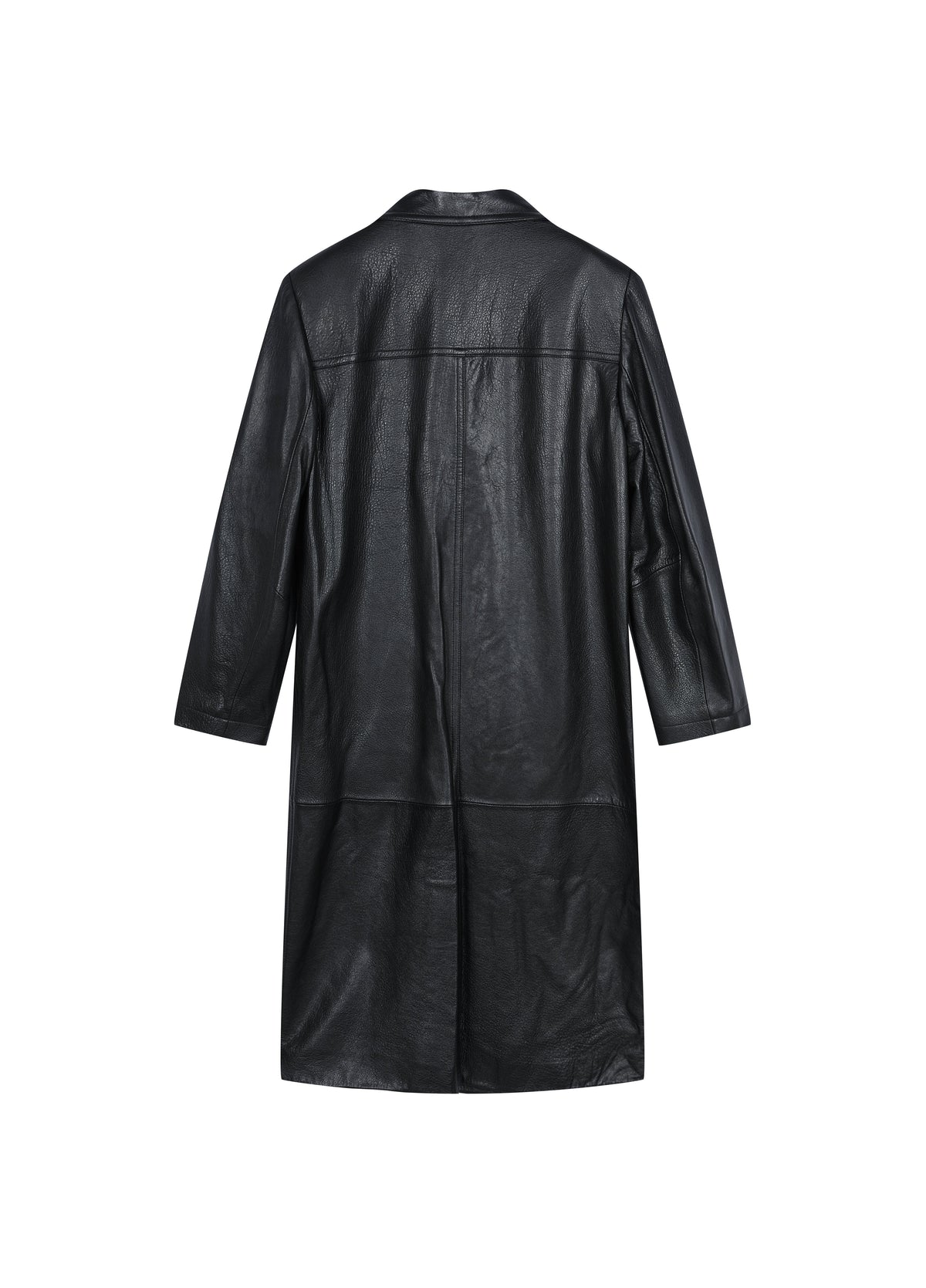 Coat / JNBY Long Double-Breasted Sheepskin Leather Jacket