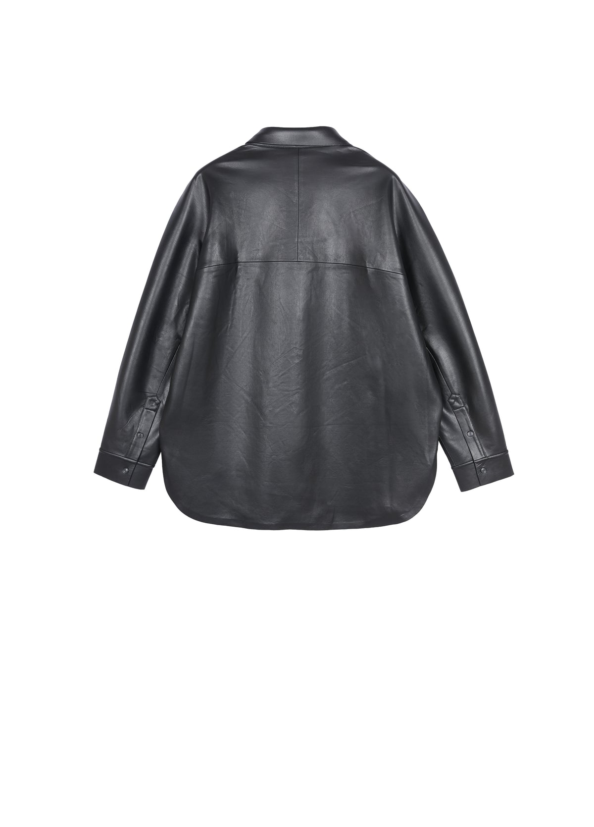 Jacket / JNBY Oversized Faux Leather Shirt Jacket