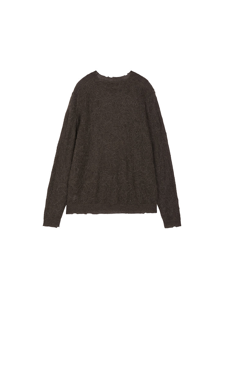 Sweater / JNBY Mixed Fiber Floral Oversized Pullover