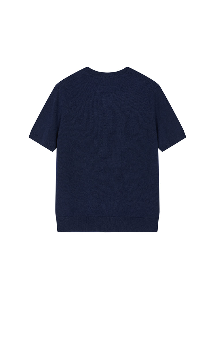 Sweater / JNBY Pure O-Shaped Cashmere Short-Sleeve Sweater