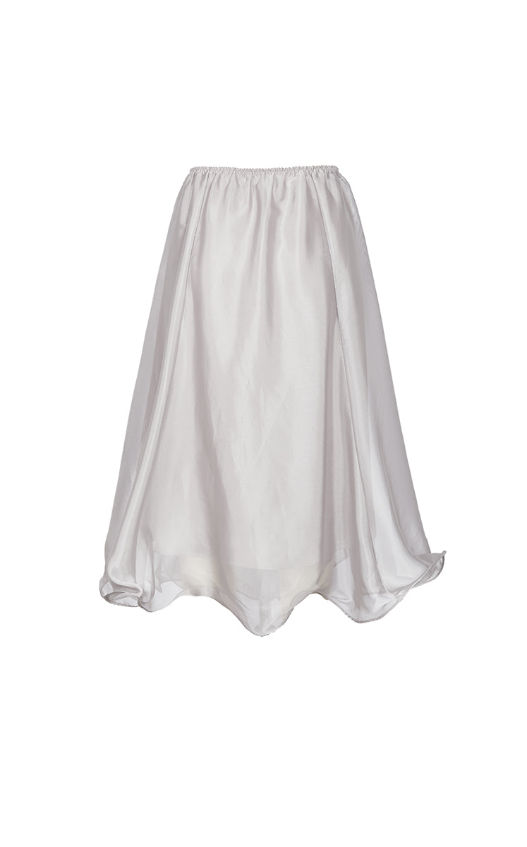 Skirt / JNBY Woven Organza A-Line Maxi Skirt