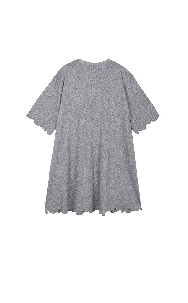 Dress / JNBY Cotton A-Line Short Sleeve Dress