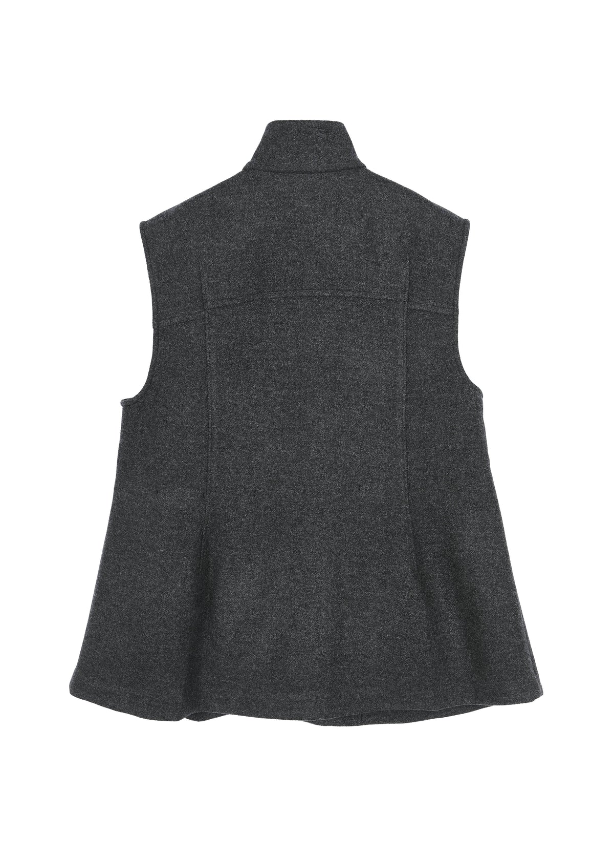 Vest / JNBY Wool Melton Stand Collar Sleeveless Vest