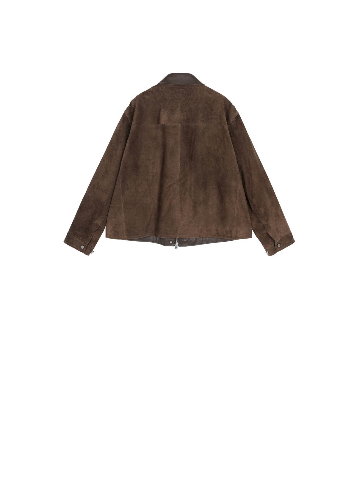 Jacket / JNBY Relaxed Suede Leather Biker Jacket
