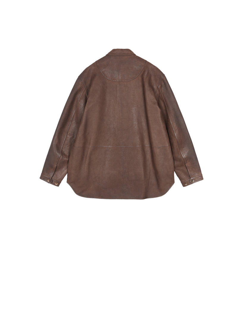 Jacket / JNBY Relaxed Fit Sheepskin Leather Jacket