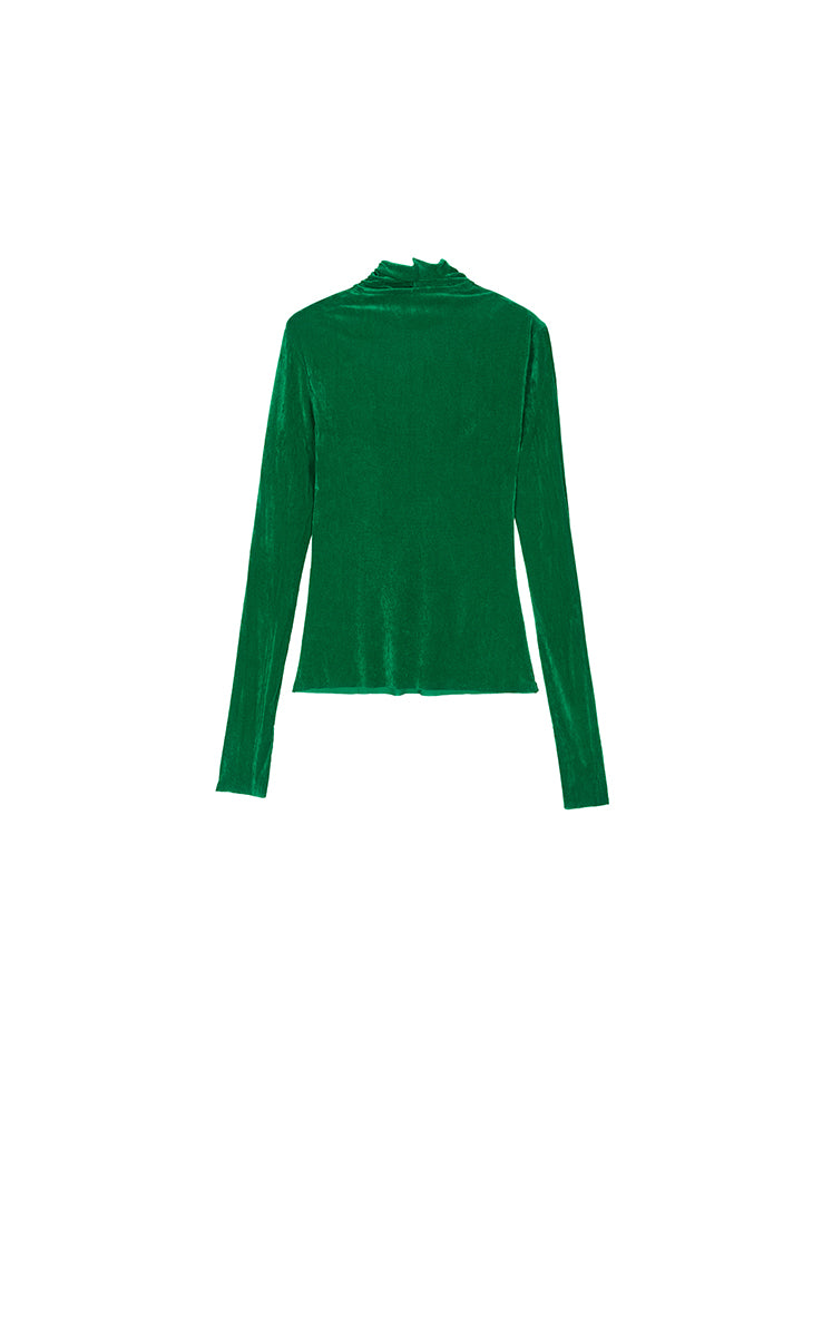 T-Shirt / JNBY Slim-Fit Velvet Long-Sleeve T-Shirt