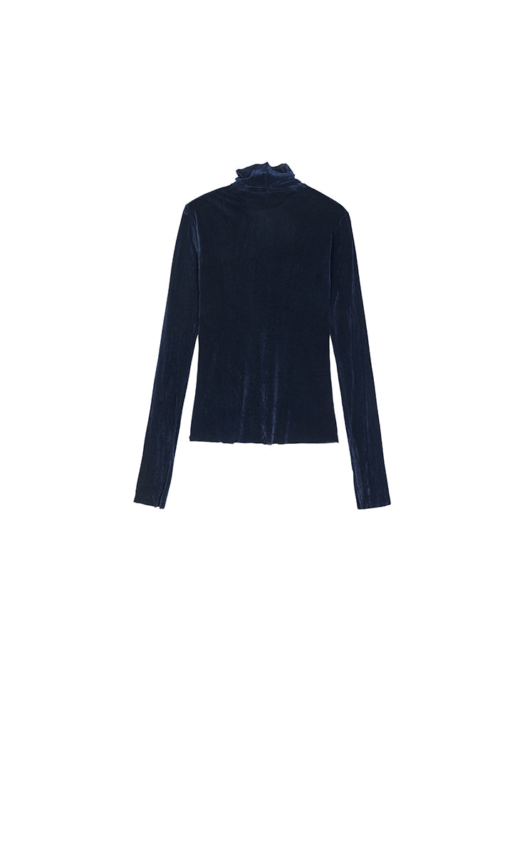 T-Shirt / JNBY Slim-Fit Velvet Long-Sleeve T-Shirt
