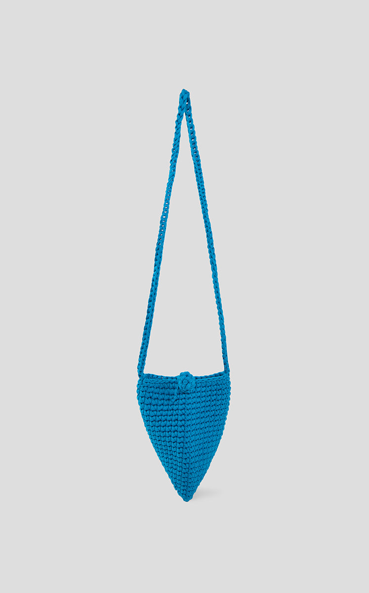 Bag / JNBYHOME Cotton Woven Triangle Crossbody Blue M