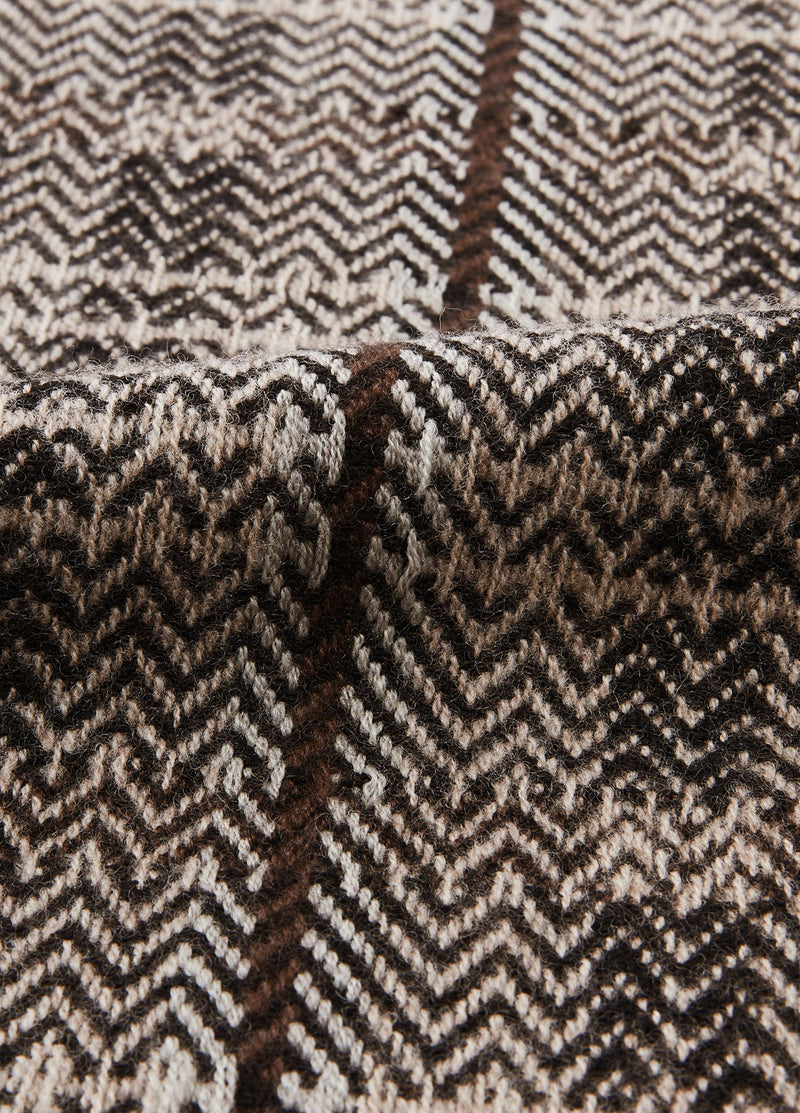 Sweater / JNBY Merino Wool Jacquard Stand Collar Pullover