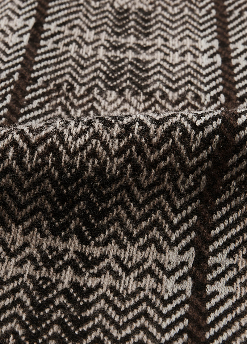 Cardigan / JNBY 100% Merino Wool Oversized Plaid Knit