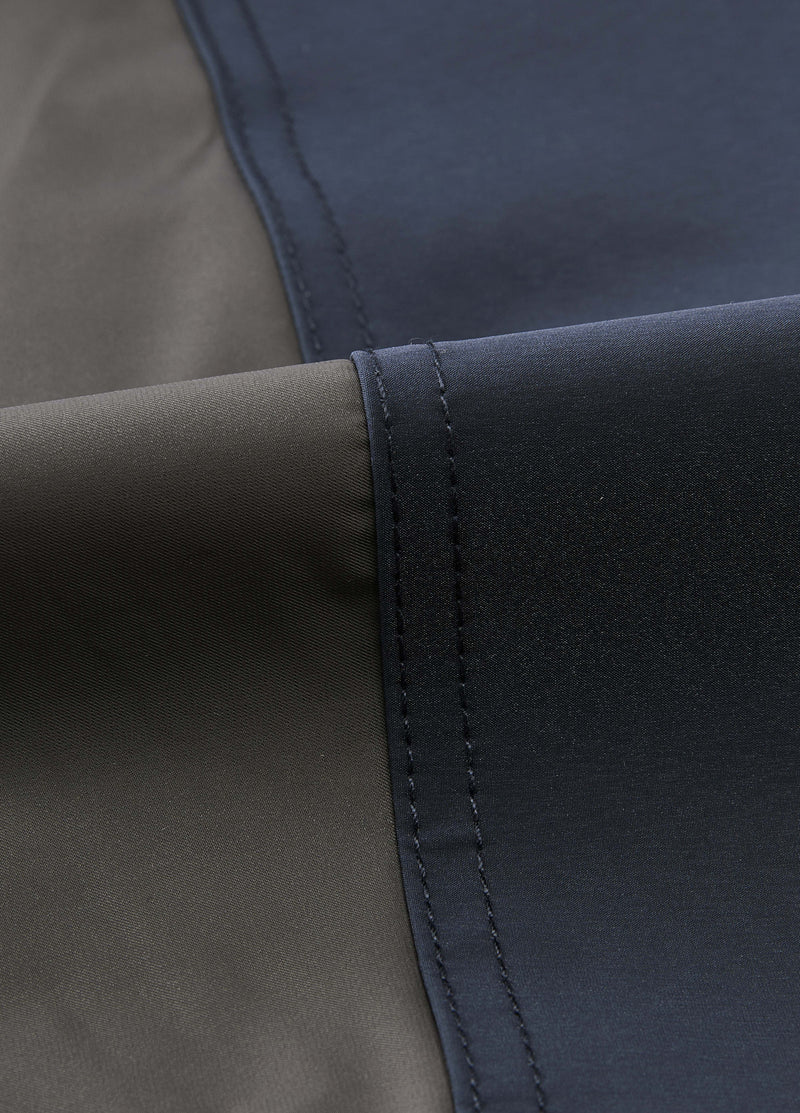 Jacket / JNBY Oversized Hooded Spliced Memory Fabric Jacket