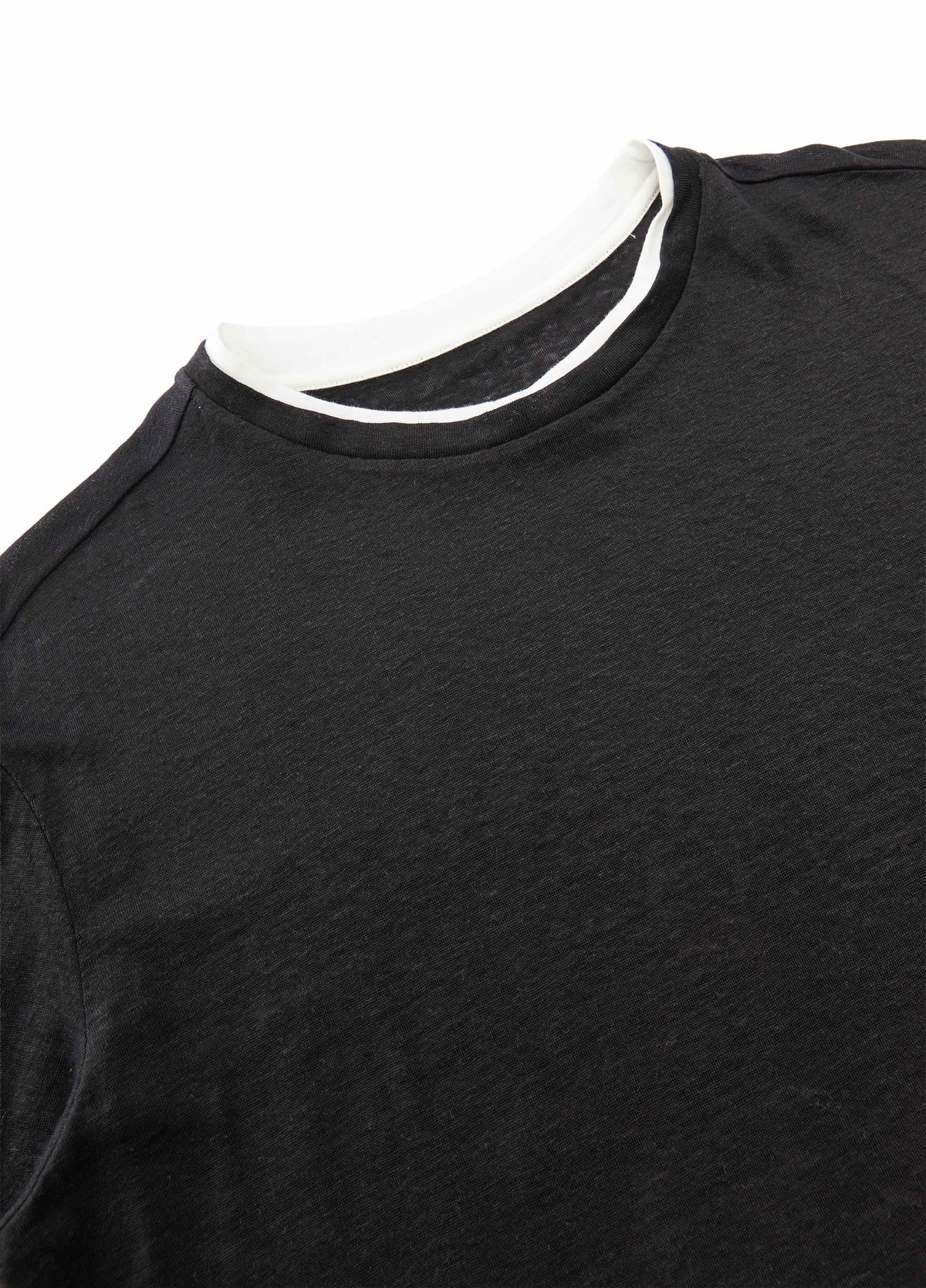 T-Shirt / JNBY Linen Silk Blend Relaxed Long Sleeve Tee