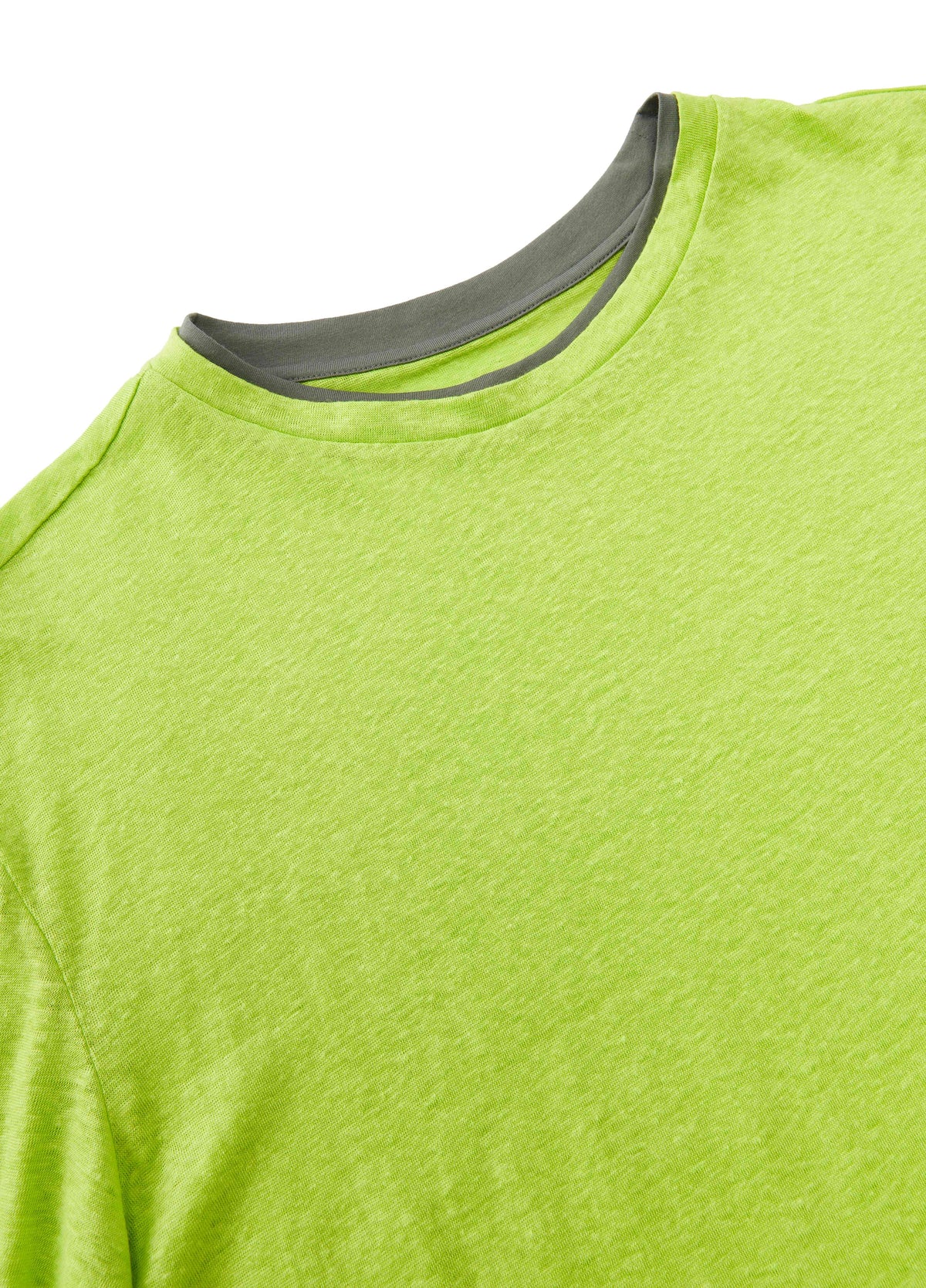 T-Shirt / JNBY Linen Silk Blend Relaxed Long Sleeve Tee